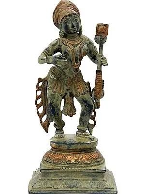 11" Apsara - Who Enchants Everyone With Her Music In Brass | Handmade | Made In India