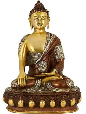 Gautam Buddha in Bhumisparsha Mudra - Tibetan Buddhist Deity