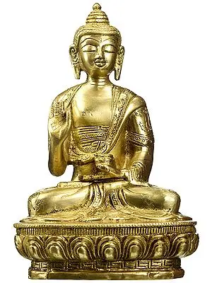 Gautam Buddha in Vitark Mudra - Tibetan Buddhist Deity (Preaching)