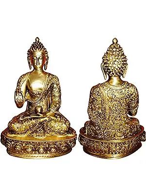 Gautam Buddha in Vitark Mudra - Tibetan Buddhist Deity (Preaching)
