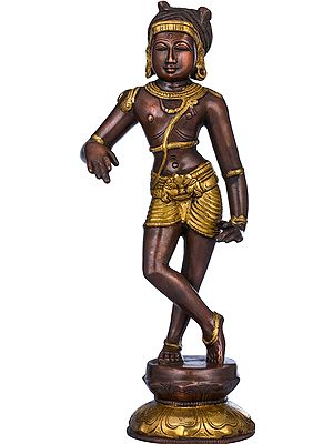 11" Vrishavahana Shiva Brass Sculpture | Indian Handcrafted Idol