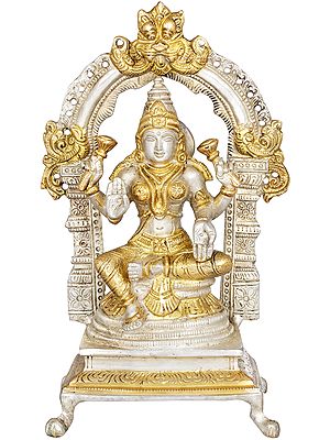 8" Devi Lakshmi In Brass | Handmade | Made In India