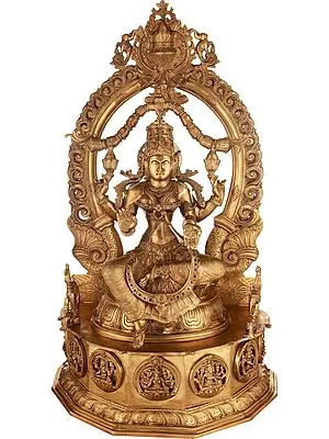 Superfine Goddess Lakshmi in Blessing Gesture
