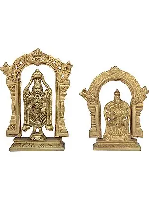 Lord Venkateshwara with Goddess Padmavati