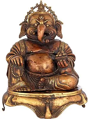 Tibetan Buddhist Lord Ganesha Incense Burner - Made in Nepal