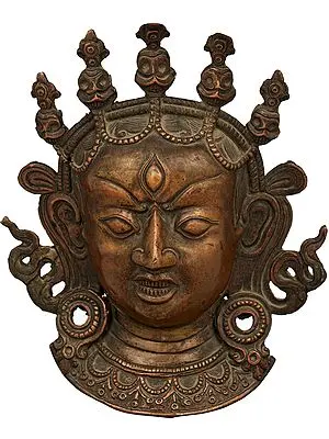 Goddess Kali Wall Hanging Mask From Nepal