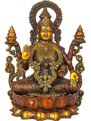 12" Goddess Ganga Brass Statue | Handmade & Made in India | Unique Hindu Art