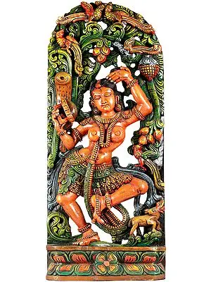 The Apsara Applying Vermillion (A Statue Inspired by Khajuraho)