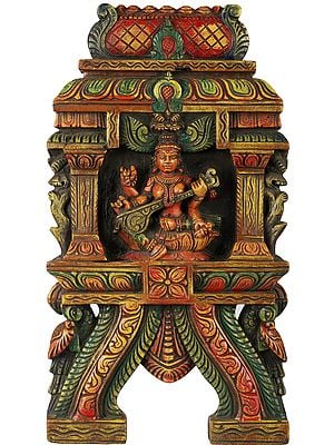 Devi Saraswati Wall Hanging