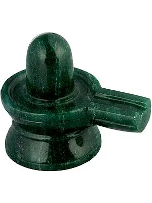 Shiva Linga in Green Aventurine