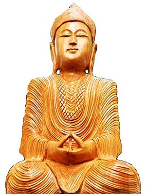 6" Tibetan Buddhist Lord Buddha In Dhyan Mudra In Brass | Handmade | Made In India