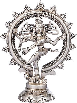 6" Nataraja Statue In Brass | Handmade Idols | Made In India