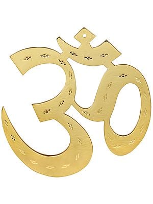 6" Om (Wall Hanging) In Brass | Handmade | Made In India