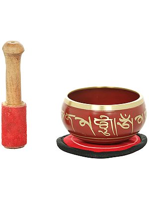 Tibetan Buddhist Singing Bowl with Auspicious Mantras