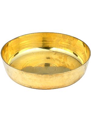 Bronze Thali (Thara Kinni) for Eating Food (According to the Shastras, One Should Eat in a Bronze Thali)