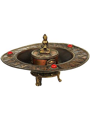 Buddha Incense Holder and Burner From Nepal - Tibetan Buddhist