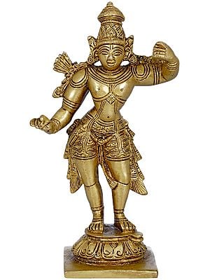 6" Bhagavan Rama In Brass | Handmade | Made In India