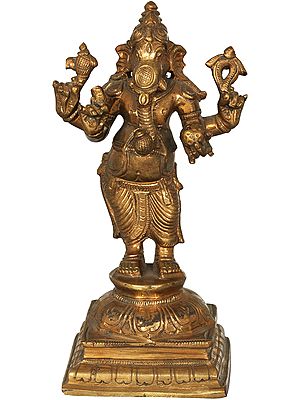 Ganesha Holding Kumbha In His Trunk