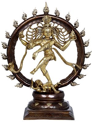 23" Nataraja - Brass Statue In Brass | Handmade | Made In India
