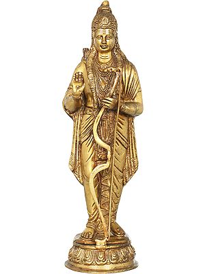 15" Bhagawan Rama In Brass | Handmade | Made In India