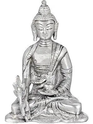 4" Small Medicine Buddha (Tibetan Buddhist Deity) In Brass | Handmade | Made In India