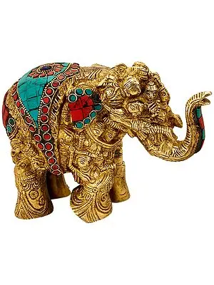 Elephant Made of Lady Figures