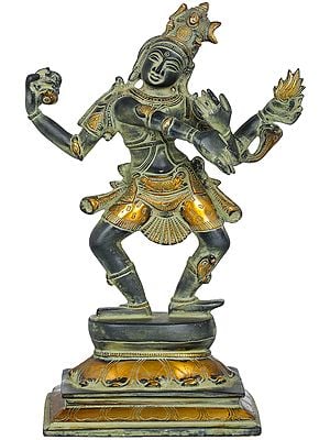 13" The Dancing Shiva In Brass | Handmade | Made In India