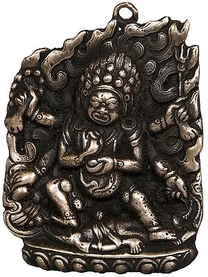 Tibetan Buddhist Mahakala Wall Hanging - Made in Nepal