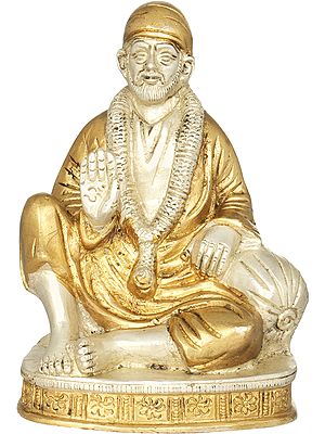 5" Shirdi Sai Baba Statue in Brass | Handmade | Made in India