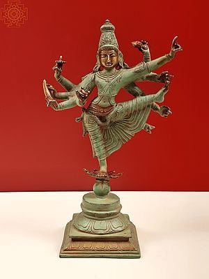 15" The Nrtya Of Lord Trivikrama In Brass | Handmade | Made In India