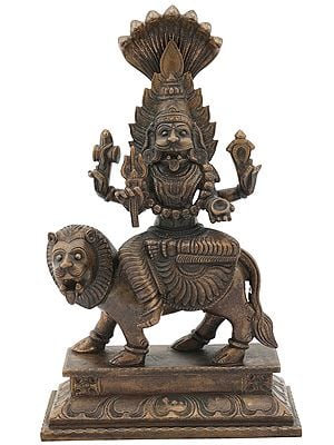 Superfine Pratyangira Devi (Atharvana Bhadrakali) | Bronze Statue from Swamimalai