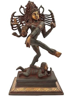 14" Dancing Shiva In Brass | Handmade | Made In India