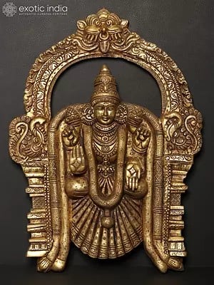 20" Goddess Meenakshi (Beautiful Wall Hanging) In Brass | Handmade | Made In India