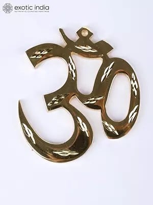 3" Small Wall Hanging OM (AUM) in Brass | Handmade | Made in India