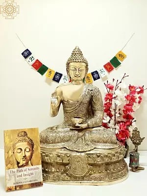 22" Gautam Buddha Preaching His Dharma | Handmade