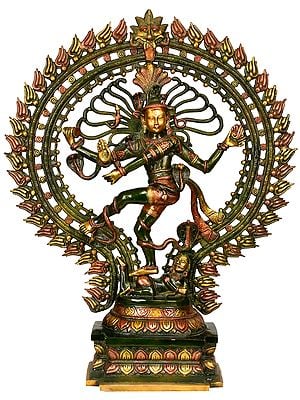 28" Lord Shiva as Nataraja In Brass | Handmade | Made In India