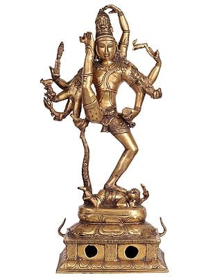26" Tripurantaka Shiva In Brass | Handmade | Made In India