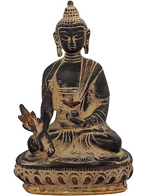5" Healing Buddha Statue - Tibetan Buddhist in Brass | Handmade | Made in India