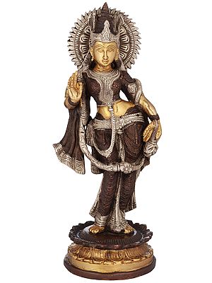 10" Radha Rani In Brass | Handmade | Made In India