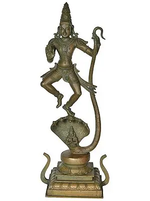Lord Krishna with Serpent Kaliya