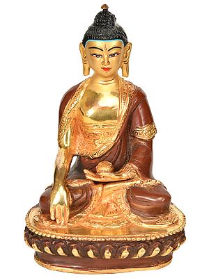 Made in Nepal Lord Buddha in Earth Witness Gesture - Tibetan Buddhist Deity