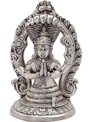 5" Brass Patanjali Idol | Handmade Statue | Made in India