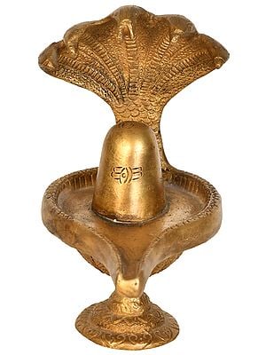 6" Shiva Linga Statue in Brass | Handmade | Made in India
