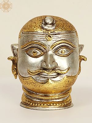 Small Shiva Head Brass Statue | Handmade | Made In India