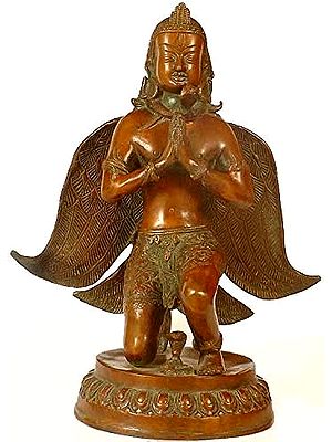 13" Handmade Garuda Bird Statue | Spiritual Home Decor