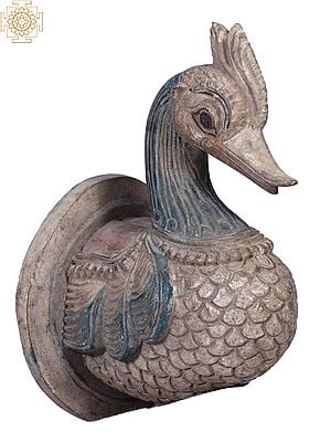 7" Wooden Small Swan (Annam) Head | Wall Hanging Statue