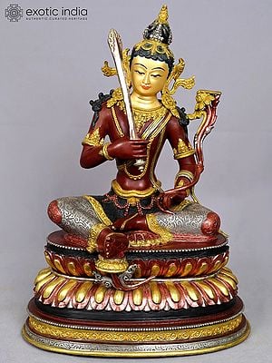 15" Mongolian Manjushri Statue - Buddha of Infinite Wisdom