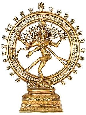 24" Nataraja - The King of Dancers In Brass | Handmade | Made In India