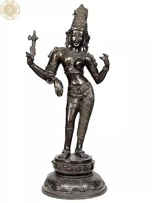 26" Shiva as Ardhanarishvara In Brass | Handmade | Made In India