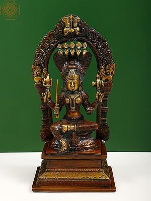 9" Brass Goddess Mariamman Statue - South Indian Durga | Handmade | Made in India